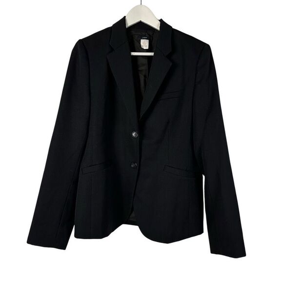 J. Crew Women’s Black Wool Blazer size 10 - Picture 1 of 7